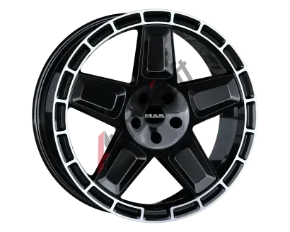 MAK Trek Gloss Black Mirror Ring