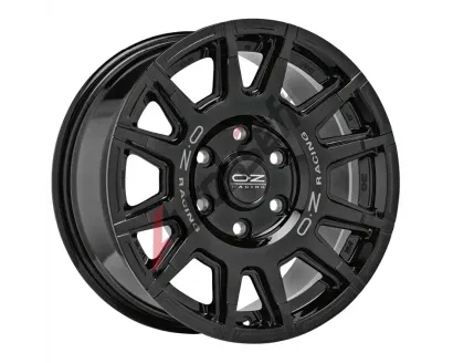 OZ Rally Legend Gloss Black + Dark Lettering