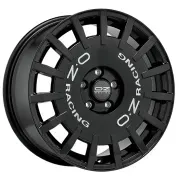 Rally Racing Gloss Black + Silver Lettering 8x19 (5x112 ET45) 75