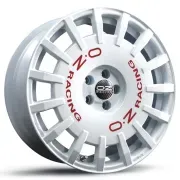 Rally Racing Race White + Red Lettering 8x19 (5x112 ET45) 75