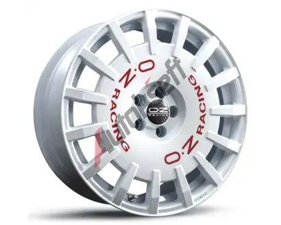OZ Rally Racing Race White + Red Lettering