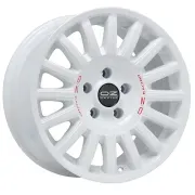 Rally Raid Race White + Red Lettering 8,5x18 (5x130 ET32) 71,5