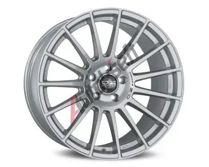 OZ Superturismo Dakar Matt Race Silver + Black Lettering