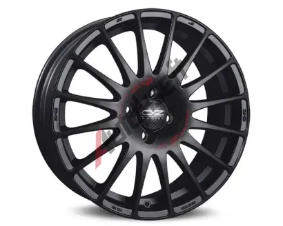 OZ Superturismo GT Matt Black + Red Lettering