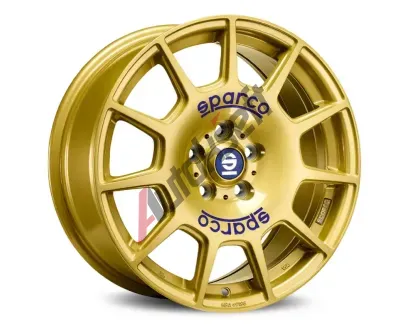 Sparco Terra Race Gold + Blue Lettering
