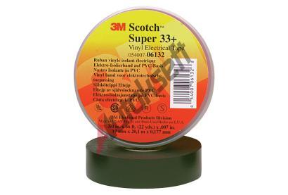 3M Scotch S33+ PVC pska 19mm x 20,1m ern 1 ks 3M SCOTCH S33+, SCOTCH S33+