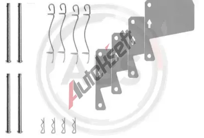 A.B.S. Sada psluenstv obloen kotouov brzdy ABS 0910Q, 0910Q