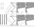 Sada psluenstv obloen kotouov brzdy A.B.S. ‐ ABS 0960Q