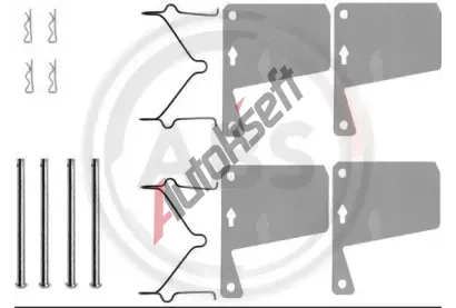 A.B.S. Sada psluenstv obloen kotouov brzdy ABS 0960Q, 0960Q