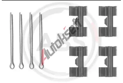 A.B.S. Sada psluenstv - obloen kotouov brzdy ABS 0969Q, 0969Q