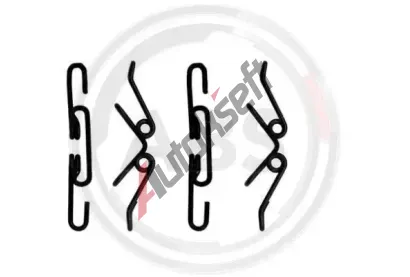 A.B.S. Sada psluenstv - obloen kotouov brzdy ABS 1220Q, 1220Q