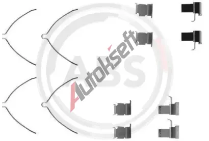 A.B.S. Sada psluenstv obloen kotouov brzdy ABS 1261Q, 1261Q