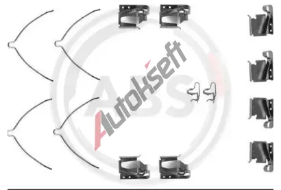 A.B.S. Sada psluenstv obloen kotouov brzdy ABS 1268Q, 1268Q