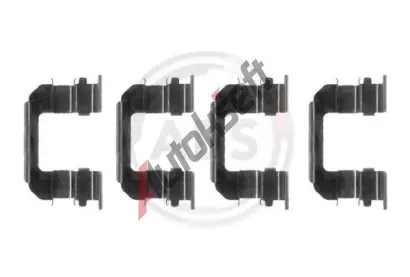 A.B.S. Sada psluenstv - obloen kotouov brzdy ABS 1287Q, 1287Q