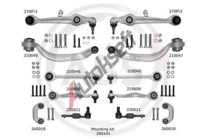 A.B.S. Sada na opravy - pn zvsn rameno ABS 219902, 219902