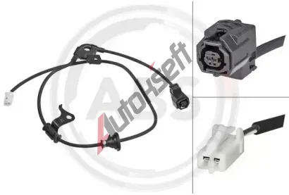A.B.S. Snímač počtu otáček kol ABS 30847, 30847 A.B.S. Snímač počtu otáček kol ABS 30847, 30847