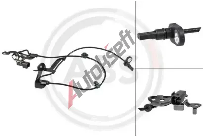 A.B.S. Snímač počtu otáček kol ABS 31860, 31860  A.B.S. Snímač počtu otáček kol ABS 31860, 31860
