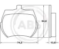 Sada brzdovch destiek A.B.S. ‐ ABS 36011