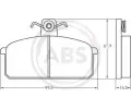 Sada brzdovch destiek A.B.S. ‐ ABS 36146