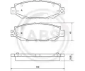 Sada brzdovch destiek A.B.S. ‐ ABS 36922