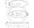 Sada brzdovch destiek A.B.S. ‐ ABS 37040