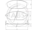 Sada brzdovch destiek A.B.S. ‐ ABS 37173