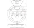 Sada brzdovch destiek A.B.S. ‐ ABS 37346