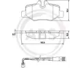 Sada brzdovch destiek A.B.S. ‐ ABS 37450