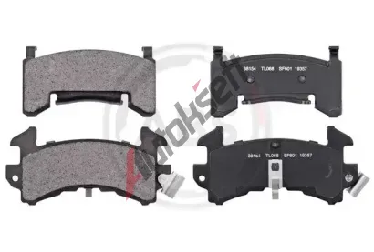 A.B.S. Sada brzdových destiček ABS 38154, 38154 A.B.S. Sada brzdových destiček ABS 38154, 38154