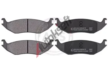 A.B.S. Sada brzdových destiček ABS 38967, 38967 A.B.S. Sada brzdových destiček ABS 38967, 38967