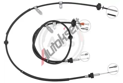 A.B.S. Tažné lanko parkovací brzdy ABS K10079, K10079 A.B.S. Tažné lanko parkovací brzdy ABS K10079, K10079