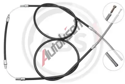 A.B.S. Tažné lanko - parkovací brzda ABS K10845, K10845 A.B.S. Tažné lanko - parkovací brzda ABS K10845, K10845