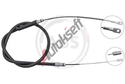 A.B.S. Tažné lanko parkovací brzdy ABS K13676, K13676 A.B.S. Tažné lanko parkovací brzdy ABS K13676, K13676
