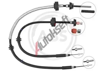 A.B.S. Tažné lanko parkovací brzdy ABS K13832, K13832 A.B.S. Tažné lanko parkovací brzdy ABS K13832, K13832