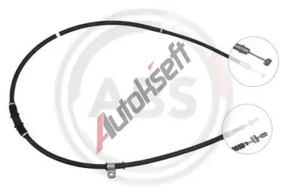 A.B.S. Tažné lanko parkovací brzdy ABS K14897, K14897 A.B.S. Tažné lanko parkovací brzdy ABS K14897, K14897