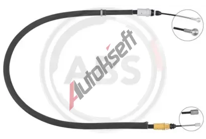 A.B.S. Tažné lanko parkovací brzdy ABS K19802, K19802 A.B.S. Tažné lanko parkovací brzdy ABS K19802, K19802