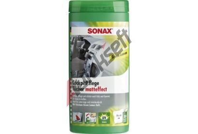 SONAX istc ltka Cockpit care wipes matt effect green lemon box 112 ml AC SX 04128000, AC SX412800