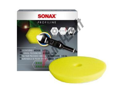 SONAX Nstavec, polrovac zazen Polishing Sponge yellow 143 Dual Action FinishPad AC SX493341, 04933410