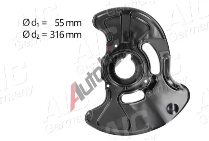 AIC Ochrann� plech proti ne�istot�m brzdov�ho kotou�e P�vodn� kvalita AIC AIC 55193, 55193