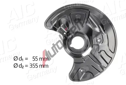 AIC Ochrann� plech proti ne�istot�m brzdov�ho kotou�e AIC 55195, 55195