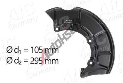 AIC Ochrann� plech proti ne�istot�m brzdov�ho kotou�e P�vodn� kvalita AIC AIC 55431, 55431