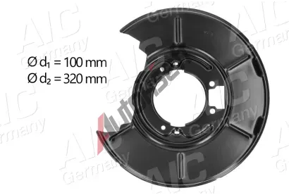 AIC Ochrann� plech proti ne�istot�m brzdov�ho kotou�e AIC 55499, 55499