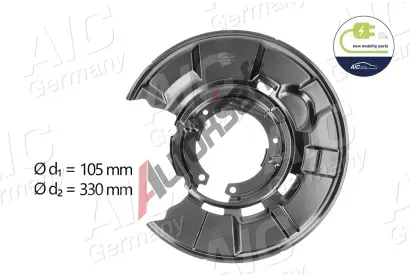 AIC Ochrann� plech proti ne�istot�m brzdov�ho kotou�e ��STI NOV� MOBILITY AIC 55751, 55751