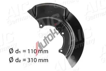 AIC Ochrann� plech proti ne�istot�m brzdov�ho kotou�e P�vodn� kvalita AIC AIC 56018, 56018