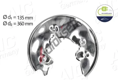 AIC Ochrann� plech proti ne�istot�m brzdov�ho kotou�e ��STI NOV� MOBILITY AIC 56150, 56150