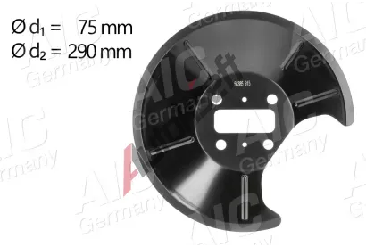 AIC Ochrann� plech proti ne�istot�m brzdov�ho kotou�e AIC 56385, 56385