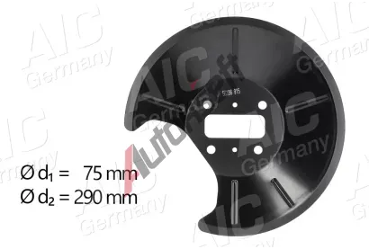 AIC Ochranný plech proti nečistotám brzdového kotouče AIC 56386, 56386 AIC Ochranný plech proti nečistotám brzdového kotouče AIC 56386, 56386