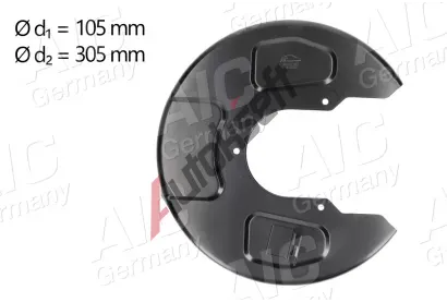 AIC Ochrann� plech proti ne�istot�m brzdov�ho kotou�e AIC 56411, 56411