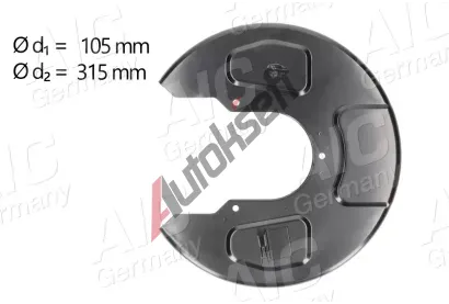 AIC Ochrann� plech proti ne�istot�m brzdov�ho kotou�e AIC 56412, 56412
