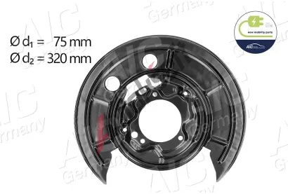 AIC Ochranný plech proti nečistotám brzdového kotouče ČÁSTI NOVÉ MOBILITY AIC 56432, 56432 AIC Ochranný plech proti nečistotám brzdového kotouče ČÁSTI NOVÉ MOBILITY AIC 56432, 56432